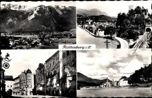 Ak Rattenberg Tirol, Blick auf Ort, Straße, Häuser