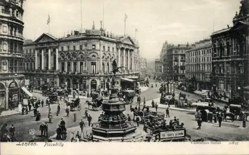 Ak West End London City England, Piccadilly Circus