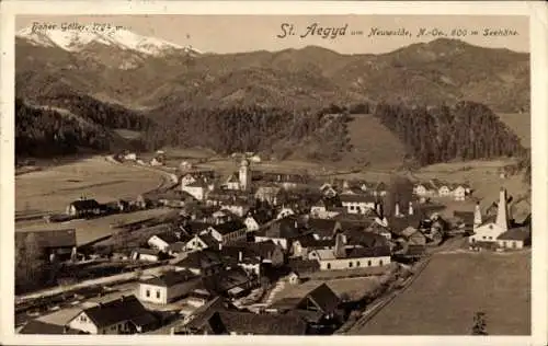 Ak Sankt Aegyd am Neuwalde Niederösterreich, Gesamtansicht