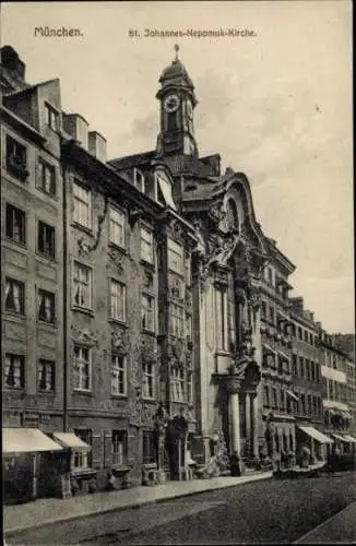 Ak München, St. Johannes Nepomuk Kirche