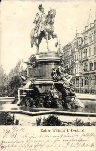 Ak Köln am Rhein, Kaiser Wilhelm-Denkmal