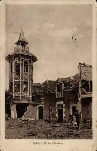 Ak Reims-Marne, Schloss