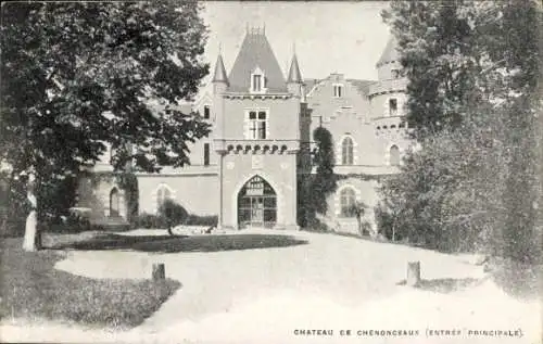 Ak Chenonceaux Indre et Loire, Chateau, Entree Principale