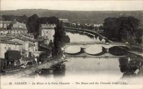 Ak Verdun Meuse, la Porte Chaussee