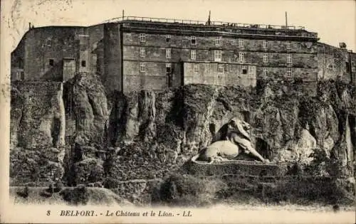 Ak Belfort Beffert Beffort Territoire de Belfort, Le Chateau, le Lion