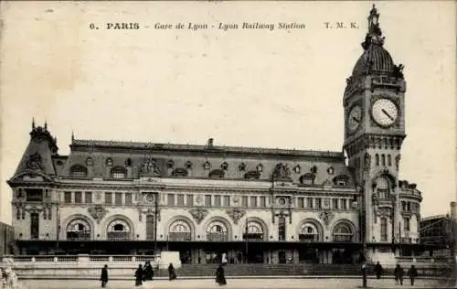 Ak Paris XII, Gare de Lyon