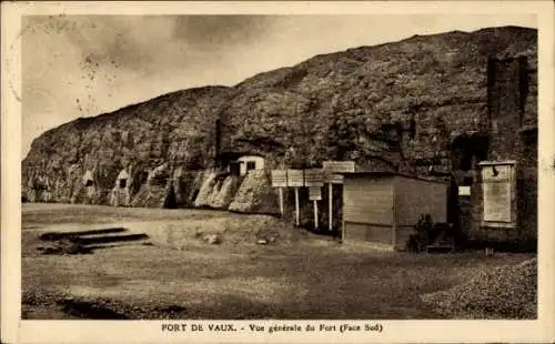 Ak Douaumont Lothringen Meuse, Fort Vaux, vue generale Face Sud