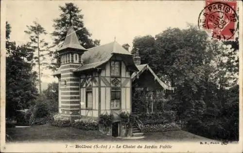 Ak Bolbec Seine Maritime, Le Chalet du Jardin Public