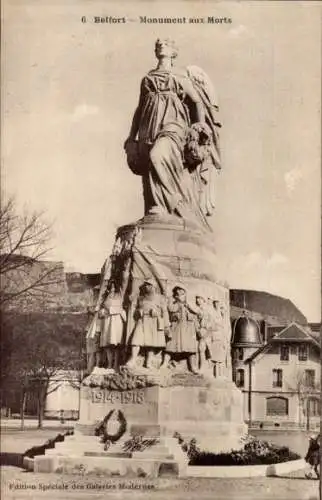 Ak Belfort Beffert Beffort Territoire de Belfort, Monument aux Morts