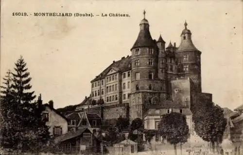 Ak Montbéliard Doubs, Schloss