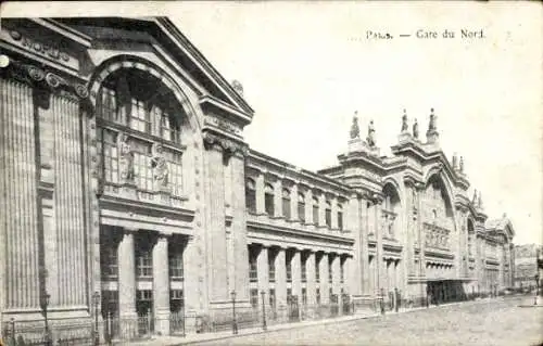 Ak Paris X Gare du Nord, Nordbahnhof