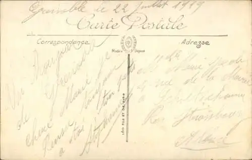 Ak Grenoble Isère, Panorama, Isere, Alpen