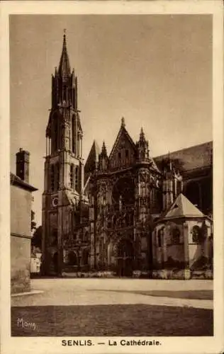 Ak Senlis Oise, Kathedrale