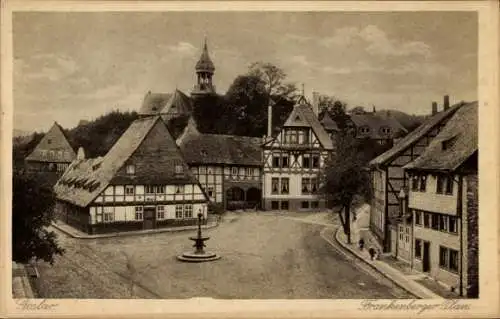 Ak Goslar am Harz, Frankenberger Plan, Fachwerkhäuser