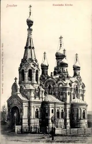 Ak Dresden Altstadt, Russische Kirche