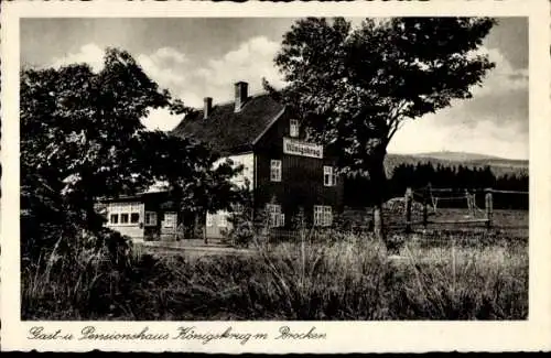 Ak Königskrug Braunlage im Oberharz, Gast- und Pensionshaus, H. Wortmann