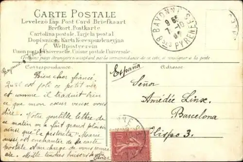 Briefmarken Ak Briefmarkensprache