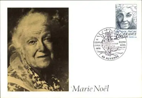 Maximum Ak Schriftstellerin Marie Noel, Portrait