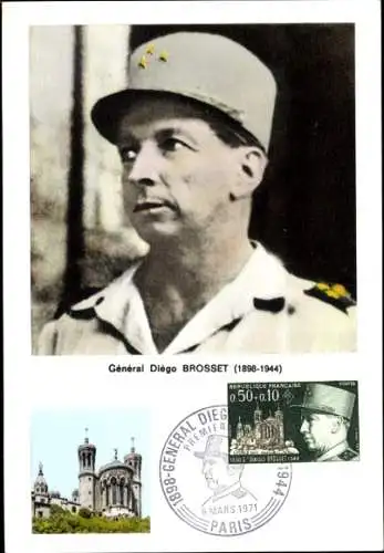 Maximum Ak General Diego Brosset, Libere Lyon im Jahr 1944, Erster Tag 1971