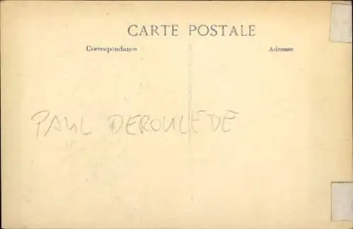 Ak Paul Déroulède, 1846-1914, nationalistischer französischer Schriftsteller, Politiker, Zitat 1870