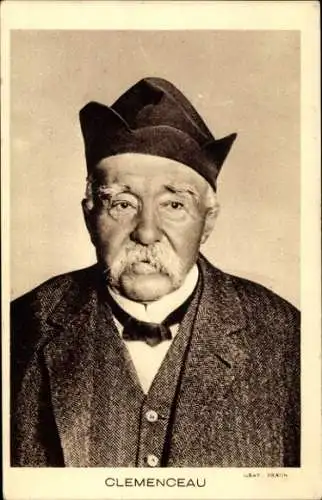 Ak Französischer Politiker Georges Clemenceau, Portrait