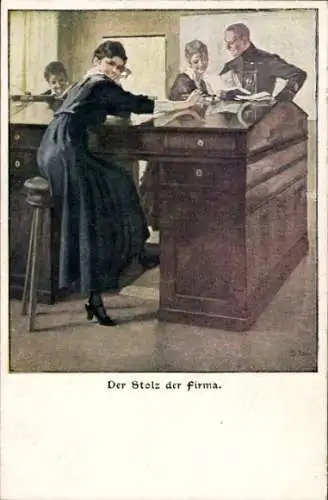 Künstler Ak Wennerberg, Bruno, Der Stolz der Firma