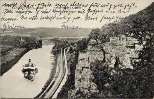 Ak Bad Karlshafen an der Weser, Hannoversche Klippen