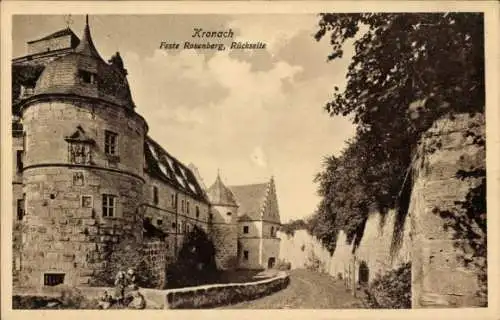 Ak Kronach in Oberfranken, Veste Rosenberg, Rückseite