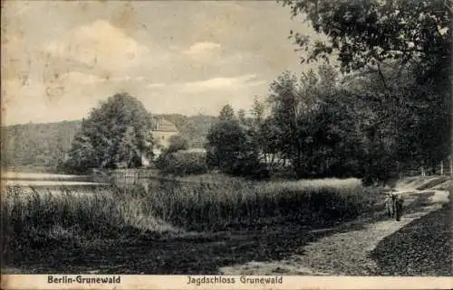 Ak Berlin Zehlendof Dahlem, Jagdschloss Grunewald