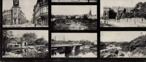 Ak Witten an der Ruhr, Badeanstalt, Postamt, Poststraße, Haus Witten, Bootshaus