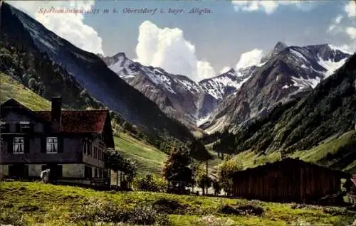 Ak Spielmannsau Oberstdorf im Oberallgäu, Panorama