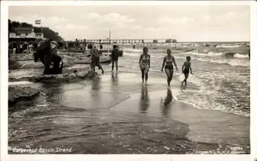 Ak Ostseebad Bansin Heringsdorf auf Usedom, Strand