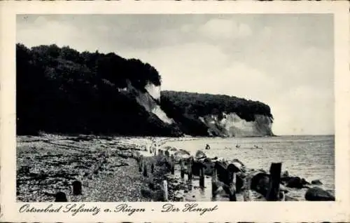 Ak Sassnitz auf Rügen, Hengst, Steilküste, Strand