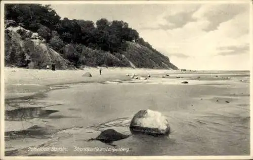 Ak Ostseebad Bansin Heringsdorf auf Usedom, Langenberg, Strand