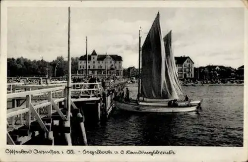 Ak Ostseebad Arendsee Kühlungsborn, Segelboote, Landungsbrücke