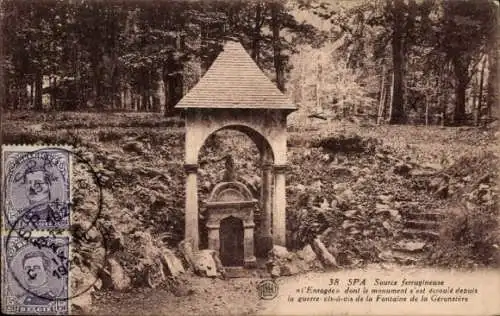 Ak Spa Wallonien Lüttich, Source ferruineuse
