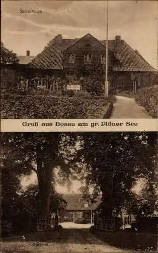 Ak Bosau in Holstein, Schulhaus, Pastorat