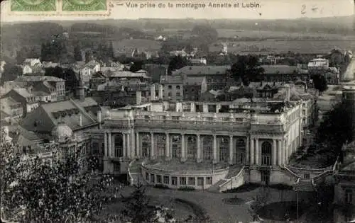 Ak Spa Wallonie Lüttich, Blick vom Berg Annette und Lubin