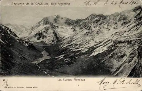 Ak Mendoza Argentinien, Las Cuevas