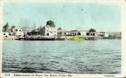 Ak Córdoba Argentinien, Embarcadero al Dique San Roque Carlos Paz