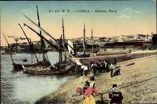 Ak Lisboa Lissabon Portugal, Ribeira Nova