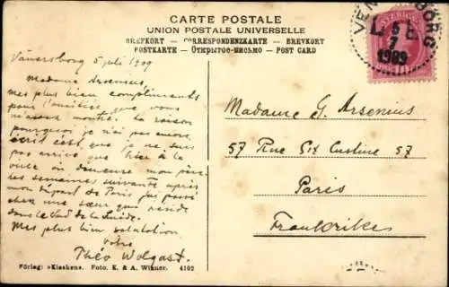 Ak Venersborg Vänersborg Schweden, Djupedalen