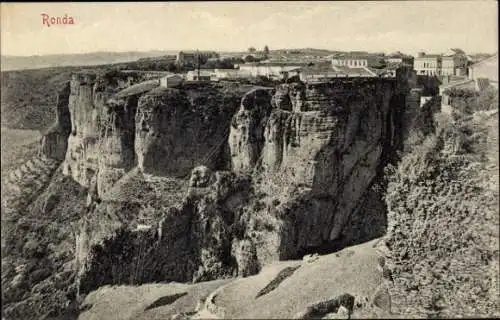 Ak Ronda Andalusien Spanien, Bajada del Tajo