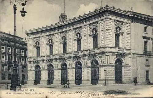 Ak Madrid Spanien, Königliches Theater
