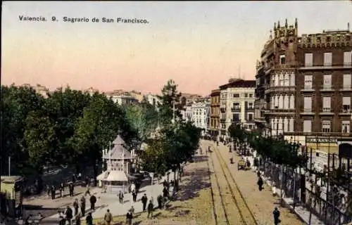 Ak-Stadt Valencia, Spanien, Sagrario de San Francisco