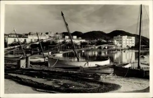 Ak Ibiza Balearen, San Antonio Abad, Teilansicht und Hotel San Antonio