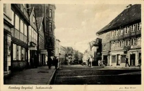 Ak Hamburg Bergedorf, Sachsenstraße, Geschäfte, Drogerie