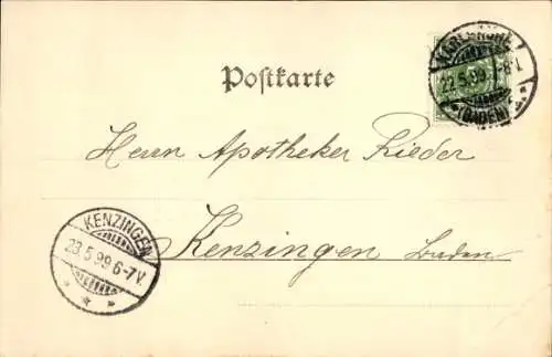 Ak Karlsruhe in Baden, Elektrotechnisches Institut, Starkstrom-Laboratorium, Haupttreppe