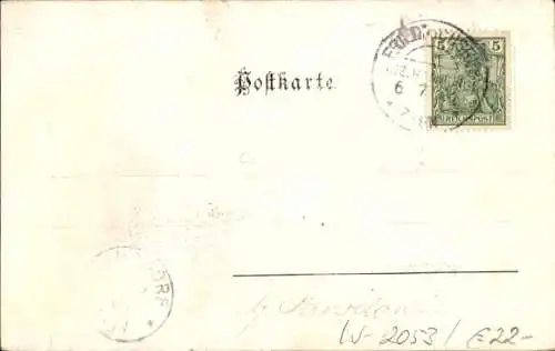 Passepartout Ak Schwarzenbek in Lauenburg, Kirche, Wohnhaus
