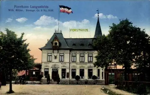 Ak Hamburg Eimsbüttel Langenfelde, Forsthaus Langenfelde, Inh. Wilh. Möller